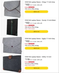 OON Felt Laptop Sleeve upto 95% Discount