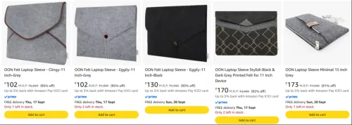 Image of OON Laptop Bag Starting From @ ₹102