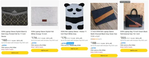 Image of OON Laptop Bag upto 92% Discount