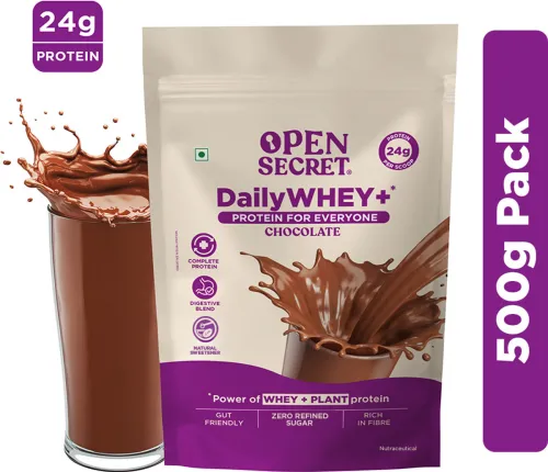 Image of OPEN SECRET 0.5 kg India's 1st Whey+ Protein Powder 