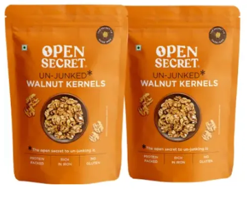 Image of OPEN SECRET Akhrot Kernel Pack of 2 | High Protein Walnuts  (2 x 500 g)