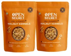 OPEN SECRET Akhrot Kernel Pack of 2 | High Protein Walnuts  (2 x 500 g)