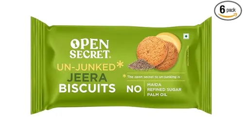 Image of Open Secret Jeera Biscuit Cookies | Protein & Fiber Packed | Healthy Snacks | No Added Maida No Refined Sugar No Palm Oi