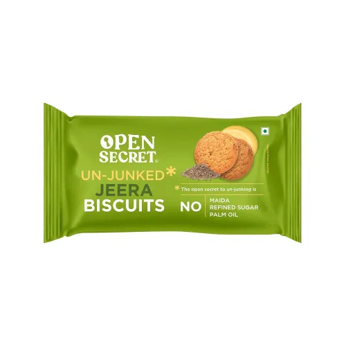 Image of Open Secret Jeera Biscuit Cookies | Protein & Fiber Packed | Healthy Snacks | No Added Maida No Refined Sugar No Palm Oi