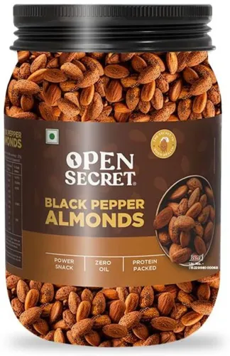 Image of OPEN SECRET Premium Black Pepper Roasted Almonds, 1 kg