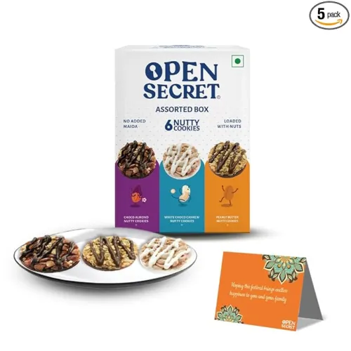 Image of Open Secret Premium Gift Hamper | Combo of 5 | Ideal Gifting for Christmas, Secret Santa & New Year Season | Dry Fruit G