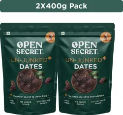 OPEN SECRET Premium Khajur Dates (2 x 400 g)