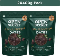 OPEN SECRET Premium Khajur Dates  (2 x 400 g)
