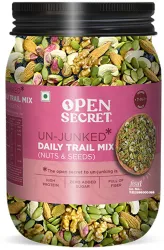 OPEN SECRET 7 in 1 Premium Trail Mix Kaju, Badam, Pista, Kishmish & Akhrot Assorted Seeds & Nuts (1 x 1 kg)