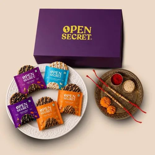 Image of Open Secret Rakhi Gift Hamper Combo of 8