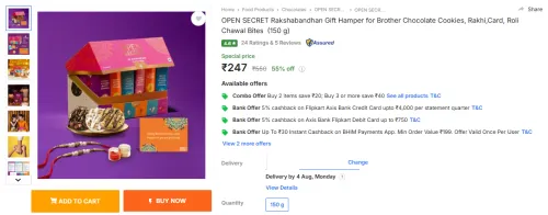 Image of OPEN SECRET Rakshabandhan Gift Hamper