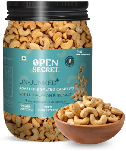 Image of OPEN SECRET Un-junked roasted and salted with pink Himalayan salt Cashews (1 x 1 kg)