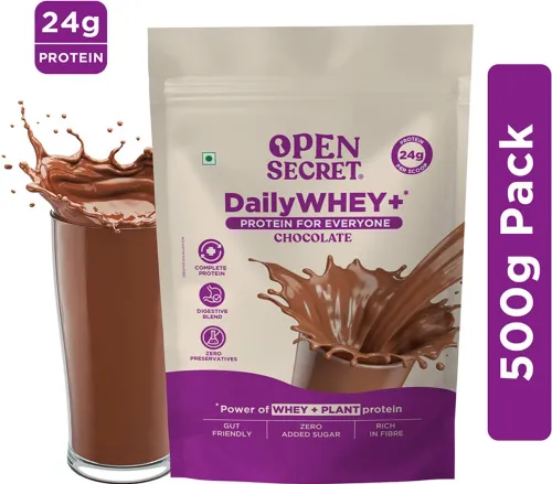 Image of Open Secret Whey+ Protein Powder 500g (Chocolate)