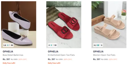 Image of Ophelia Women's Footwear @ Flat 80% Discount