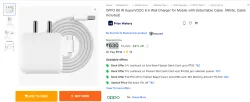 OPPO 80 W SuperVOOC 6 A Wall Charger
