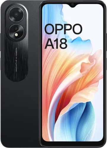 Image of OPPO A18 (Glowing Black, 64 GB)  (4 GB RAM)