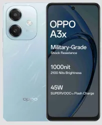 OPPO A3x 4G (Ocean Blue, 64 GB)  (4 GB RAM)