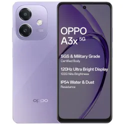 OPPO A3X 5G 4GB RAM 64GB Smartphone (Starry Purple)