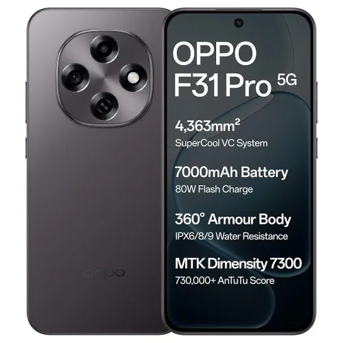 Image of Oppo F31 Pro 5G (Space Grey, 8GB RAM, 256GB Storage)