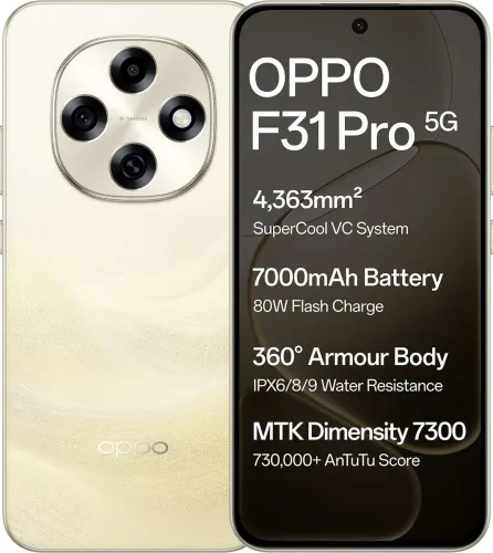 Image of OPPO F31 Pro 5G (Desert Gold, 128 GB) (8 GB RAM)