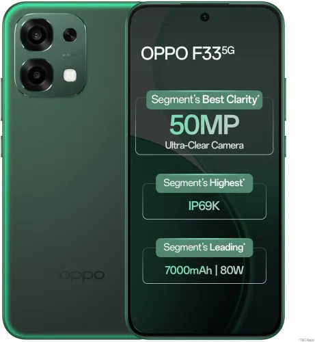 Image of OPPO F33 5G (Forest Green, 128 GB) (6 GB RAM)