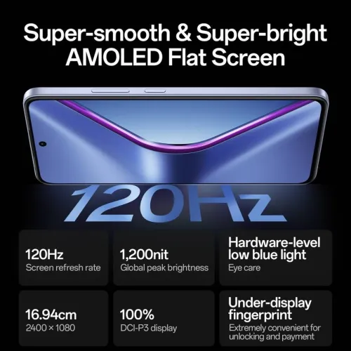 Image of OPPO K13 5G with 7000mAh and 80W SUPERVOOC (Icy Purple, 128 GB) (8 GB RAM)