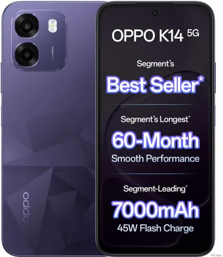 Image of OPPO K14 5G (Prism Violet, 128 GB) (6 GB RAM)