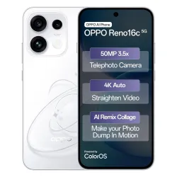 Oppo Reno16c 5G (Starry White, 8GB, 256GB) 