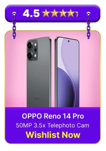 Image of OPPO Reno14 Pro 5G @ ₹49999 on Flipkart big Billion Days Sale