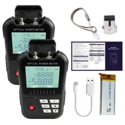 Optical 4 in 1 Optical Power Meter with Laser Light FC/SC Universal Interface Visual Fault Locator 2mw Vfl Lan Tester Rj45 Network Cable Tester Rj45 Optical Multi Meter - Pack of 2)