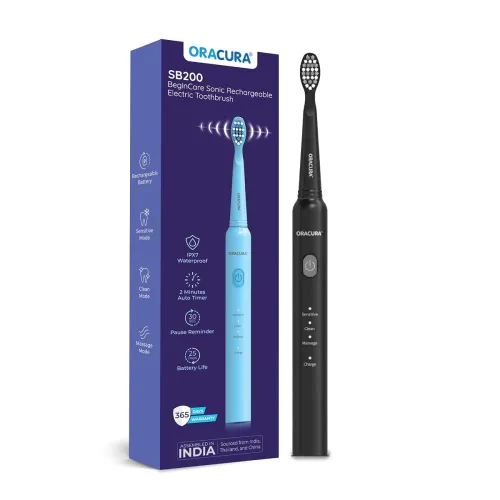 Image of ORACURA SB200 Black Electric Toothbrush 