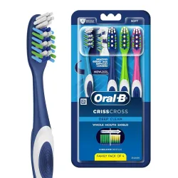 Oral-B Crisscross Deep Clean Soft Bristle Manual Toothbrush Po4