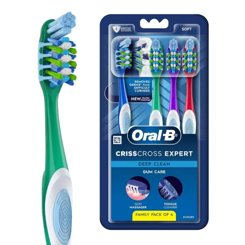 Image of Oral-B Criss Cross Gum Care Soft Toothbrush, Po4
