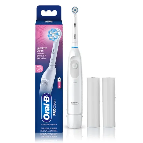 Image of Oral B Pro Expert AA Battery Electric Toothbrush for Adults 2 Min Timer with Quadpacer