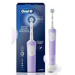 Oral-B Vitality Pro Rechargeable Electric Toothbrush for Adults | 3 Brushing Modes: Daily, Sensitive & Sensitive+ | 2-Min Timer with Quadpacer | IPX7 Waterproof | 2 Year Warranty | Round Bru...