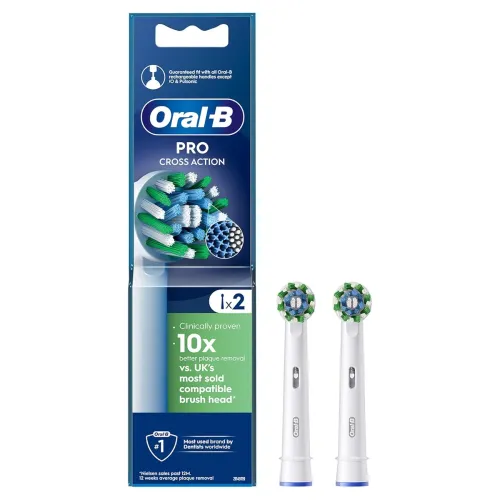 Image of Oral-B CrossAction Soft Electric Toothbrush Replacement Heads (2-Pack)