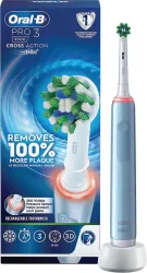 Oral-B Pro 3, 3 Brush Modes, 2 Min Timer, Pressure Sensor,Rechargeable Electric Toothbrush (Light Blue)