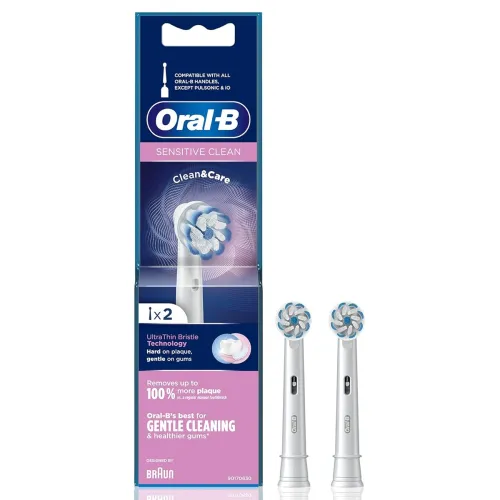 Image of Oral-B Sensitive Electric Toothbrush Replacement Heads (2 Pack)
