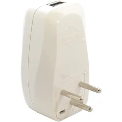 OREI 3 in 1 Israel Travel Adapter Plug with USB and Surge Protection - Grounded Type H - Palastine, Israel & More