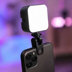 Orelya RECHARGEABLE POCKET VIDEO LIGHT-PORTABLE LED LIGHT 800 lx Camera LED Light (Batteries Included)