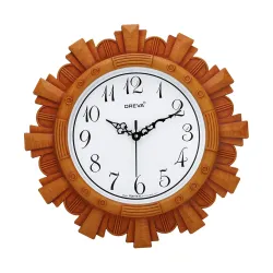 Oreva Plastic Vintage Wall Clock (Brown, 32 X 4 X 32 Cm) - Analog