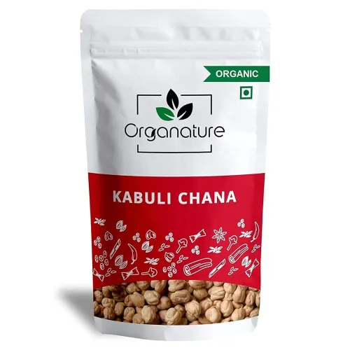 Image of Organature Organic Premium Kabuli Chana /White Chana /Chole Chana /Chick Peas - Pack of (350 Grams)