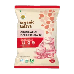 Organic Tattva Whole Wheat Chakki Atta (5 kg)