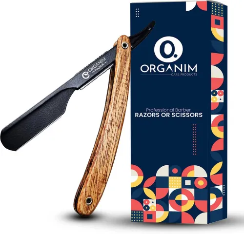 Image of Organim Wooden Straight Edge Shaving Razor