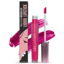 Orgatre Moodbliss Liquid Lipstick | Waterproof, Long Lasting & Smudge Proof | Non-Drying, Lightweight & Highly Pigmented | Matte Finish | 4.5ml (Tulip Taffy)