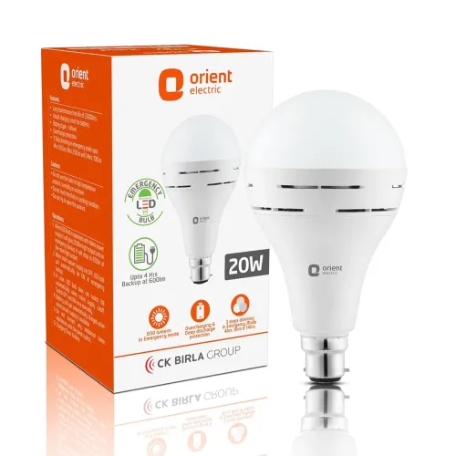 Image of Orient Electric 20 W Emergency Inverter Rechargeable LED Bulb | Cool Day Light (6500K) | Energy Efficient | 4 Hour Batte