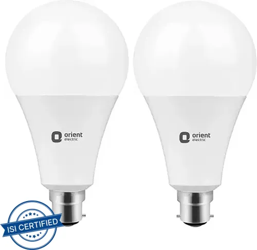 Image of ORIENT 9 W Basic Standard B22 LED Bulb (White, Pack of 2)