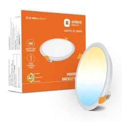 Orient Electric 12W 3-in-1 Recessed LED Panel light|1200 Lumens|Energy Saving | Up to 4 kV surge protection |False ceiling light |Cool- Neutral-Warm White Light |BIS certified |Made in India...
