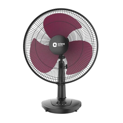 Image of Orient Electric 400 mm Table 77 | High Speed Table Fan | 2100 RPM 95 CMM | 100% Copper Motor | 90 Degree Oscillation | 3