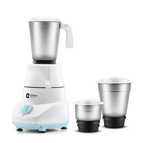 Image of Orient Electric 500W mixer grinder | Kitchen Kraft 500 MGKK50B3 with 3 SS jars | Longer life balanced coil motor | ABS b